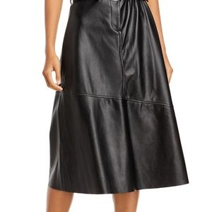 Faux leather midi skirt BLANKNyc NWT
